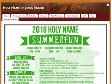 Tablet Screenshot of holynamewausau.com